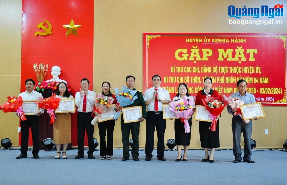 Nghĩa Hành gặp mặt nhân kỷ niệm 94 năm Ngày thành lập Đảng Cộng sản Việt Nam