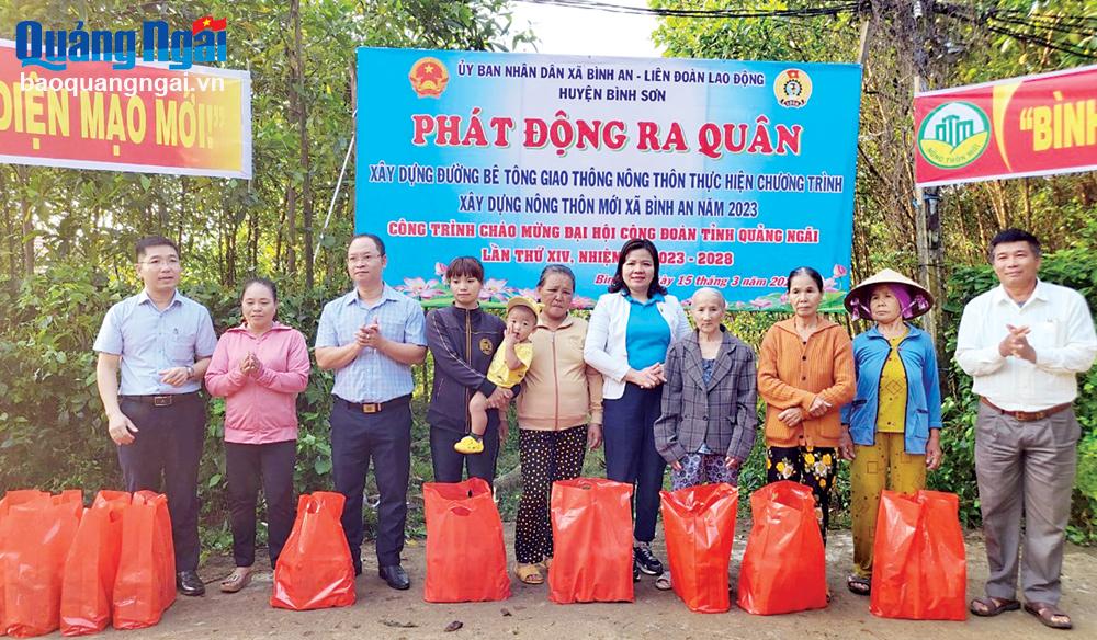 Liên đoàn Lao động huyện Bình Sơn: Chăm lo lợi ích cho đoàn viên, người lao động