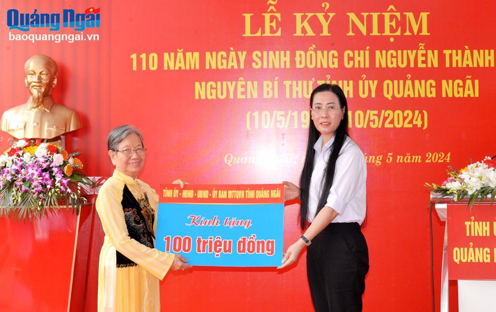 Kỷ niệm 110 năm ngày sinh đồng chí Nguyễn Thành Nghi