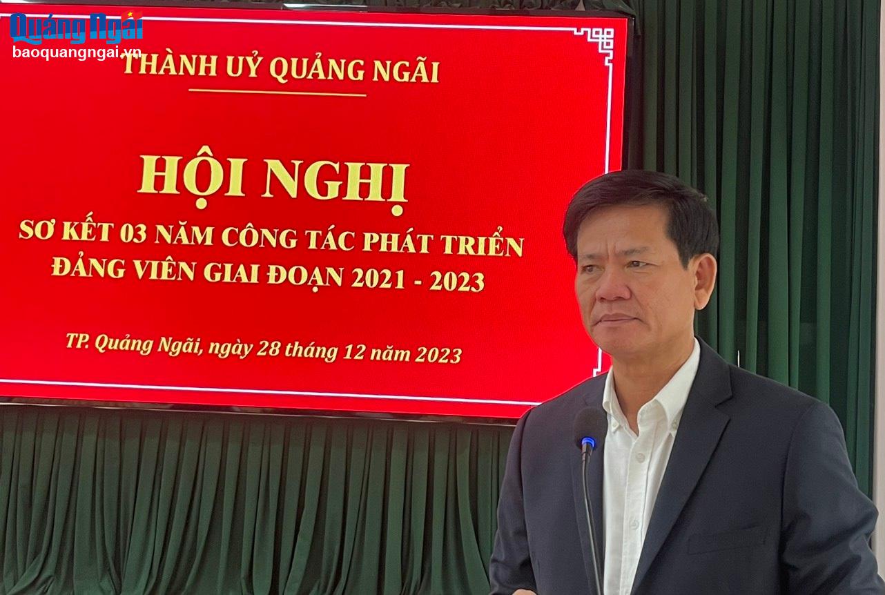 Thành phố Quảng Ngãi sơ kết 3 năm công tác phát triển đảng viên