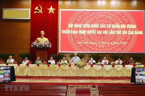 Khai mạc Hội nghị toàn quốc các cơ quan nội chính triển khai Nghị quyết Đại hội XIII của Đảng