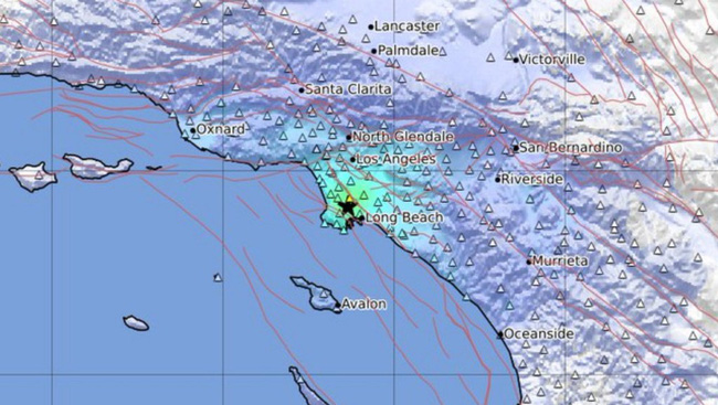 Động đất mạnh 4,3 độ làm rung chuyển khu vực Los Angeles