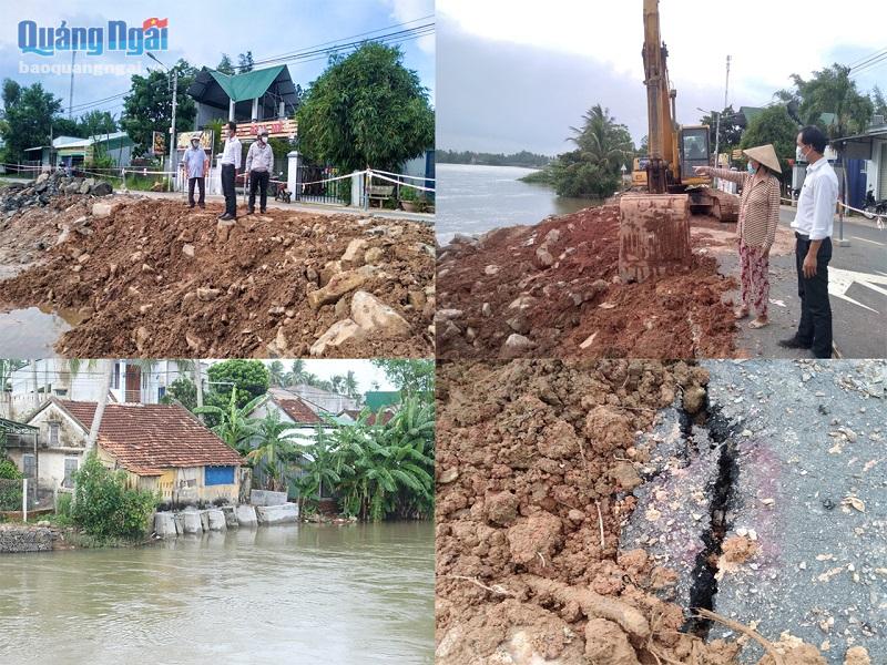 Bờ sông Hưng Nhơn bị sạt lở nghiêm trọng