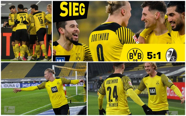 Dortmund thắng đậm Freiburg trong trận mở màn 2022