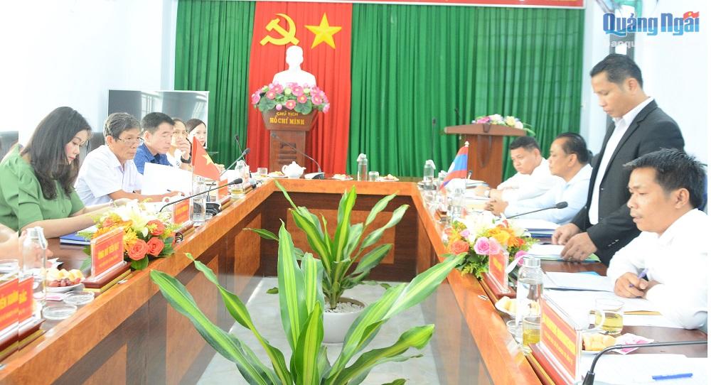 Tổ thư ký Đoàn đại biểu cấp cao tỉnh Salavan (Lào) thăm, làm việc tại Quảng Ngãi