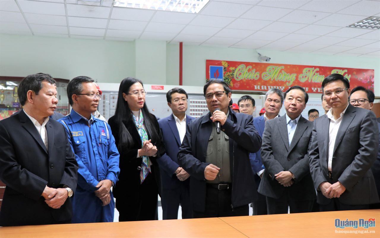 Thủ tướng Chính phủ Phạm Minh Chính thăm và làm việc tại Khu Công nghiệp VSIP Quảng Ngãi và Nhà máy Lọc dầu Dung Quất