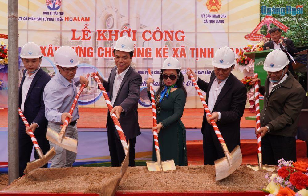 Khởi công xây dựng chợ Đồng Ké xã Tịnh Giang