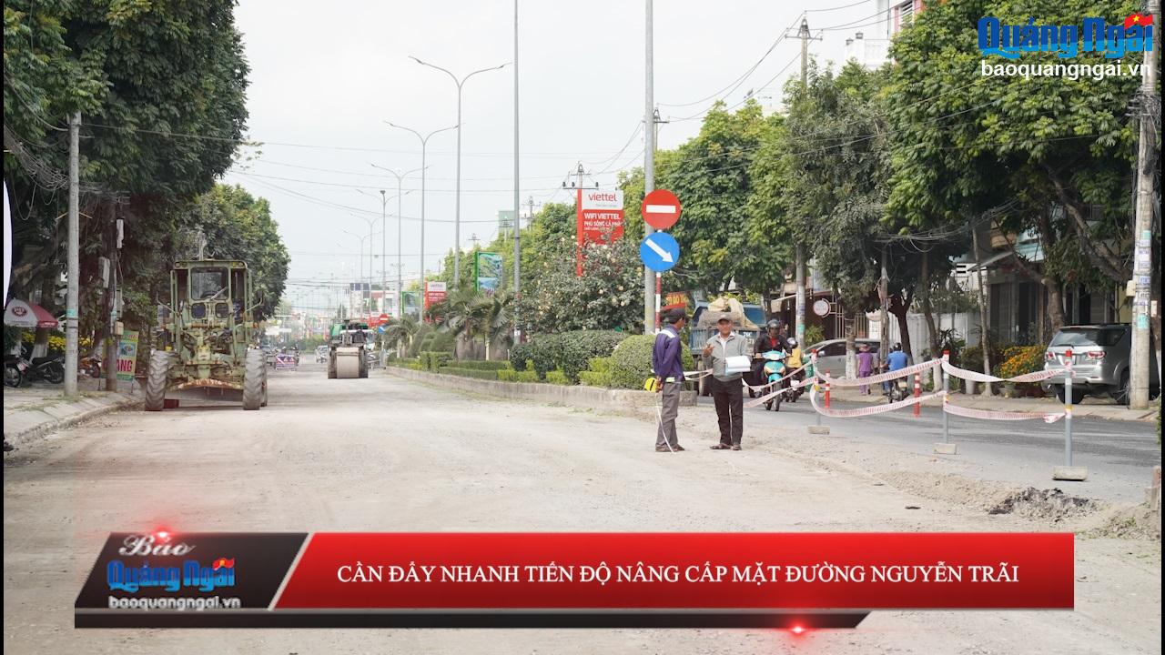Video: Cần đẩy nhanh tiến độ nâng cấp mặt đường Nguyễn Trãi